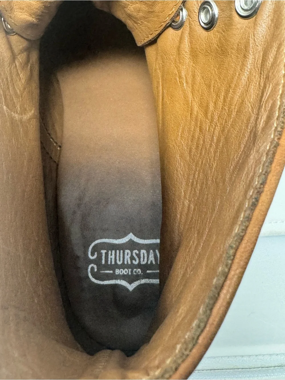 Thursday boot company Men's Tan Leather Chukka Boots - work SZ 12.5 preowned